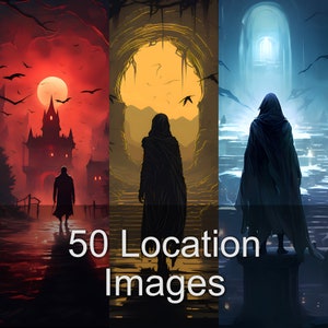 50 Position Bilder Set 2 - TKG, DnD, RPG Bilder Porträt Sammlung für Dungeon Master, Game Master, und Storyteller