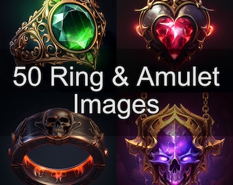 50 Ring & Amulet Images - TCG, Dnd, RPG Image Portrait Collection for ...