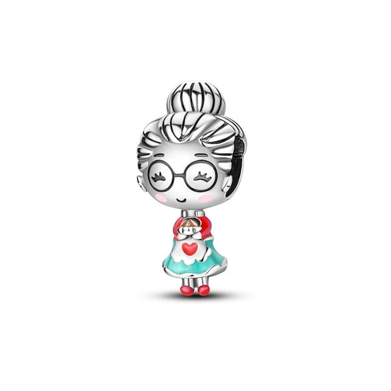 grandma charm 925 sterling silver for pandora bracelet family charm