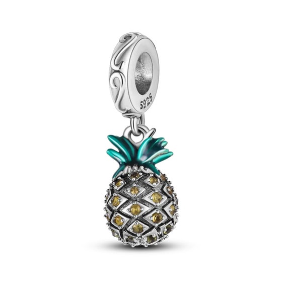 Pandora pineapple charm silver deals