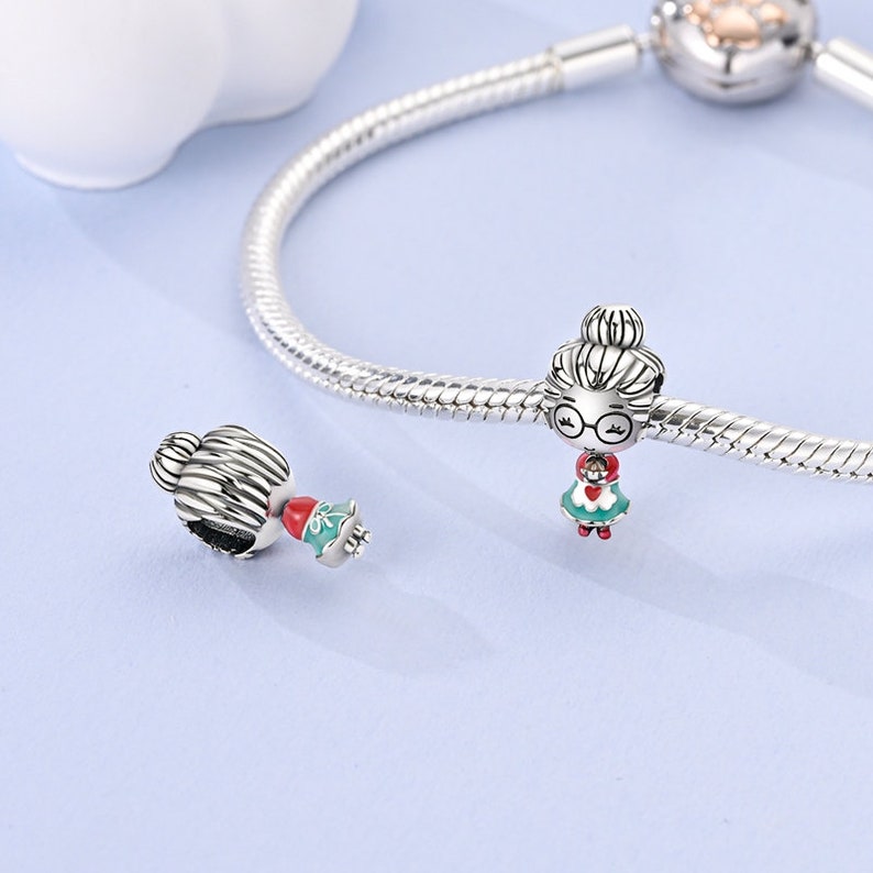 Grandma Charm for Pandora Bracelet 925 Sterling Silver, Family Charm Etsy