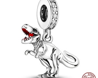 dinosaur charm T-Rex fit for pandora bracelet 925 sterling silver