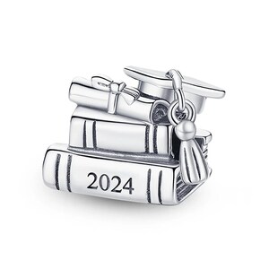 20Pcs Graduate 2024 Charms Metal Pendants Graduation Bachelor Cap Jewelry  Charms for Necklaces Bracelet Jewelry Accessories