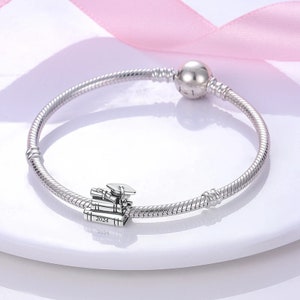 Graduation charm 2024 fit for pandora bracelet 925 sterling silver image 3