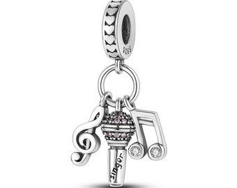 Charm De Plata De Ley Para Guitarra .925 X 1 Charms De Músico