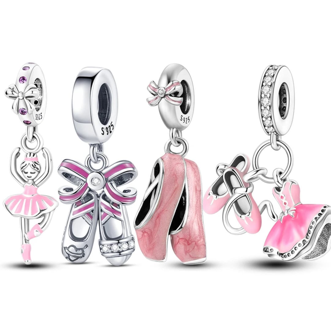 Ballet Charm 925 Sterling Silver for Bracelet and Pendant - Etsy
