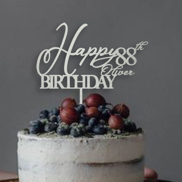 Birthday Cake Topper/Rustic Cake Topper/Personalized Cake Topper/Anniversary cake topper/Wedding cake topper/Event Cake Topper-um