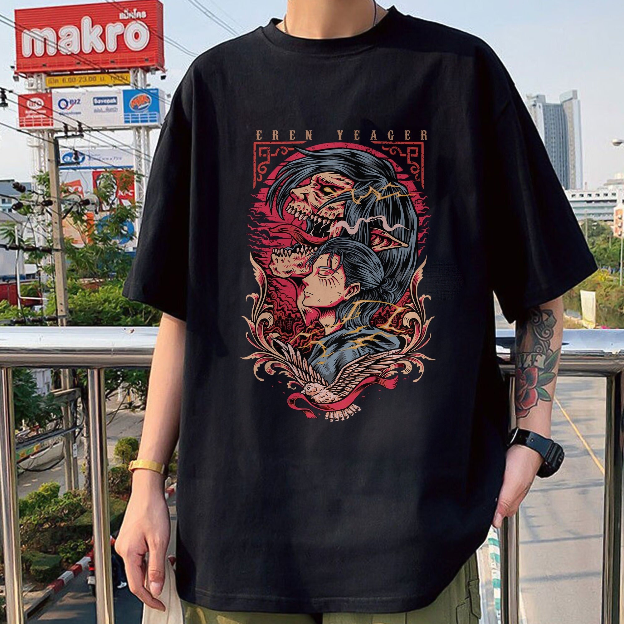 Attack on Titan Eren Final Shingeki No Kyojin Anime AOT Tshirt T-Shirt Tee  Sizes