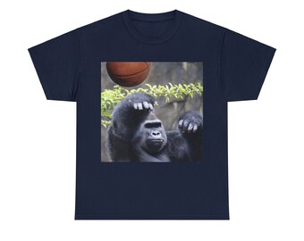 Monkey Shooting Basketball Tee Shirt