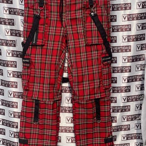 black and red plaid dress pants Red Plaid Dress Pants-MN PT 7300-W38"