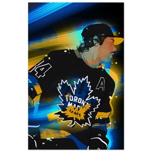 Auston Matthews Hockey Player Art Aesthetic Poster 6 Canvas Poster Wall Art  Decor Print Picture Paintings for Living Room Bedroom Cafe Club Restaurant  Decoration Unframe-style112×18inch(30×45cm) : : Home