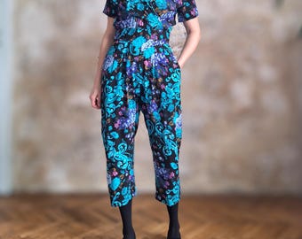 Vintage 80s cotton jumpsuit 38/40