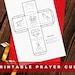 Printable Prayer Cube for Kids, Bible Coloring Page Learning Sheet ...