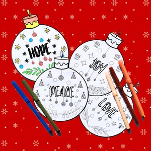 Advent Activity Coloring Printables Decorations for Kids and Adults, Homeschool Activity, Printable Christmas Coloring Pages, Sunday School