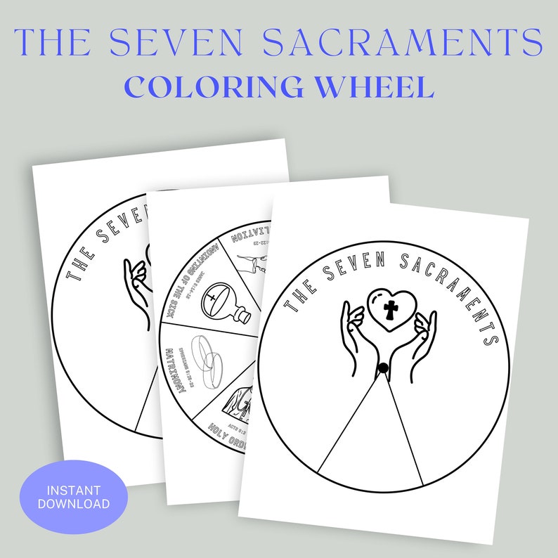 The Seven Sacraments Coloring Wheel - Il 794xN.5775773893 H5wz 