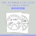 The Symbols of Lent Coloring Wheel, Printable Sunday School Lesson ...