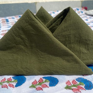 Confezione da 100 tovaglioli verde oliva/tovaglioli di cotone/tovaglioli da cucina/tovaglioli verdi lavabili/tovaglioli di cotone per feste