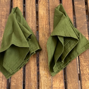 Tovaglioli verde oliva per cene quotidiane e tovaglioli da tavola per matrimoni Tovaglioli da cucina riutilizzabili in 100% cotone Tovaglioli in cotone lavabili