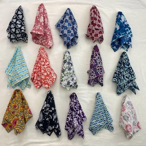 Tovaglioli assortiti Tovaglioli stampati a mano Tovaglioli Boho Mix Tovaglioli da tavola Tovaglioli da tavola riutilizzabili in stile Boho