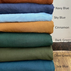 Soft Uropiyen Linen Fabric By The Yard: 100% Pure Washed Linen