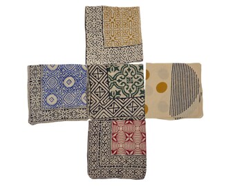 Unique Bulk Bandanas Set of 5 Organic Cotton Bandana Bandana Scarf, Paisley Design Scarf, Vibrant Color, High-Quality