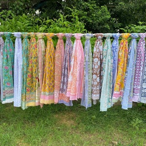 Paréo de plage en coton imprimé blocs de main : paréo en voile doux