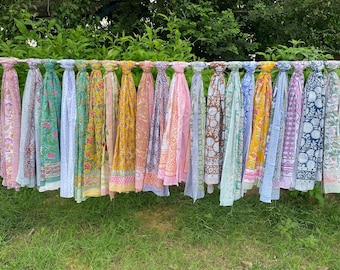 Hand Block Print Cotton Sarong - Bohemian Beach Scarf Pareo