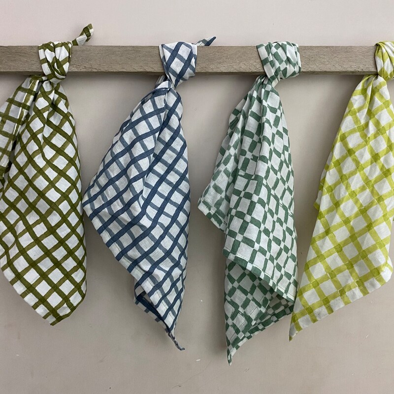 Cloth Napkins - Gingham Blue  Set of 2 main image 0