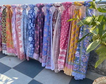 Block Print Cotton Sarong Scarf Wholesale Sarong Beach Sarong Indian  Scraf Summer Pareo Women's Large Sarong Floral Beach Cover-Up