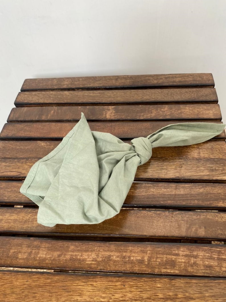 200 Pack Sage Green Napkin Cotton Napkins Kitchen Napkin Etsy