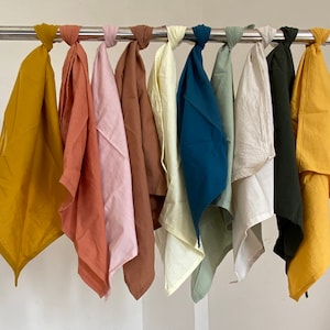 Lot de 50 serviettes en coton, couleurs mélangées, serviettes de table pour mariage, serviettes de table en coton naturel pour les repas de tous les jours, mariage, fait main en Inde image 3