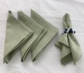 Sage Green Cotton Napkins: Soft Stonewashed Cloth, Reusable Table Decor product logo