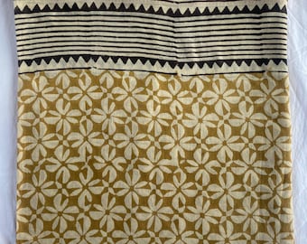 Asotede 20 Dizain Cotton Sarong Wrap | Hand Block Printed Pareo | Summer Beachwear Artisan Beach Scarf Boho Pareo