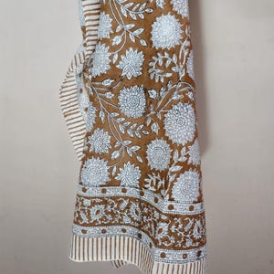 Indian Hand Blockprint, Cotton Sarong, Beach wrap, Skirt, Pareo, Shawl,Cotton Voile, Scarf, Sarongs, Block print, Floral, Summer,Pareo,Shawl