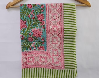 Stampa a blocchi indiani Sarong Sarong Beach Wrap Cotton Sarong Pareo Summer Beach Pareo 44X72 pollici Sarongs Regalo di nozze Regalo per lei