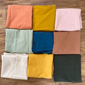 Lot de 50 serviettes en coton, couleurs mélangées, serviettes de table pour mariage, serviettes de table en coton naturel pour les repas de tous les jours, mariage, fait main en Inde image 5