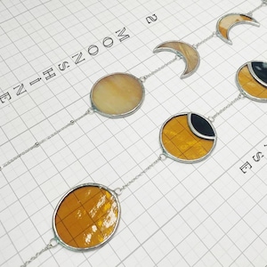 Moon Phase Stained Glass Pattern: DIY Garland (Digital Download)