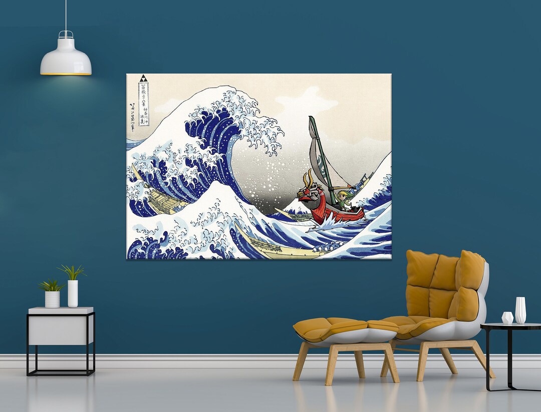 The Great Wave Zelda The Legend of Zelda Windwaker The Great Etsy.de