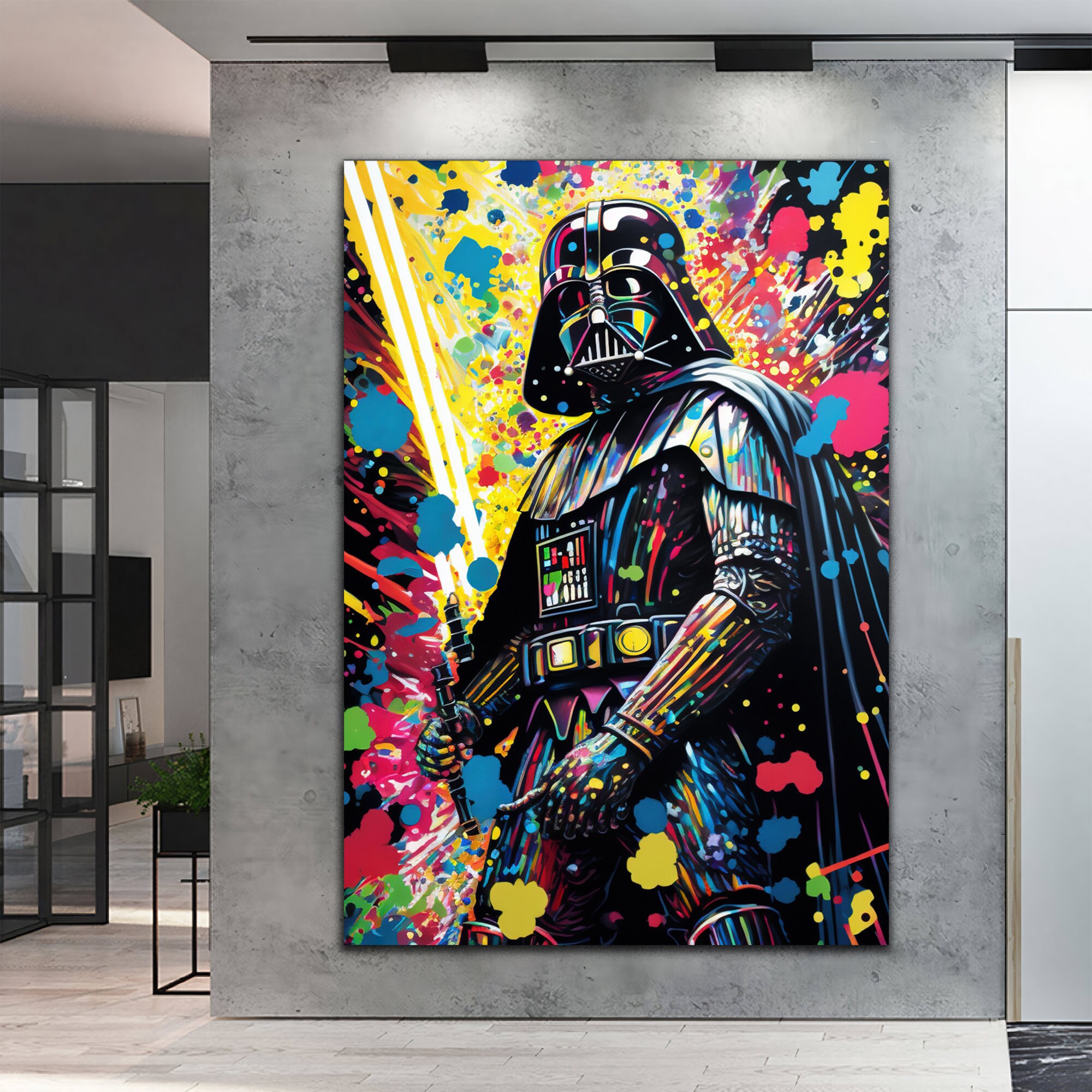 Tableau déco Dark Vador Star Wars pop art  Pop art, Illustrations de star  wars, Star wars pop art