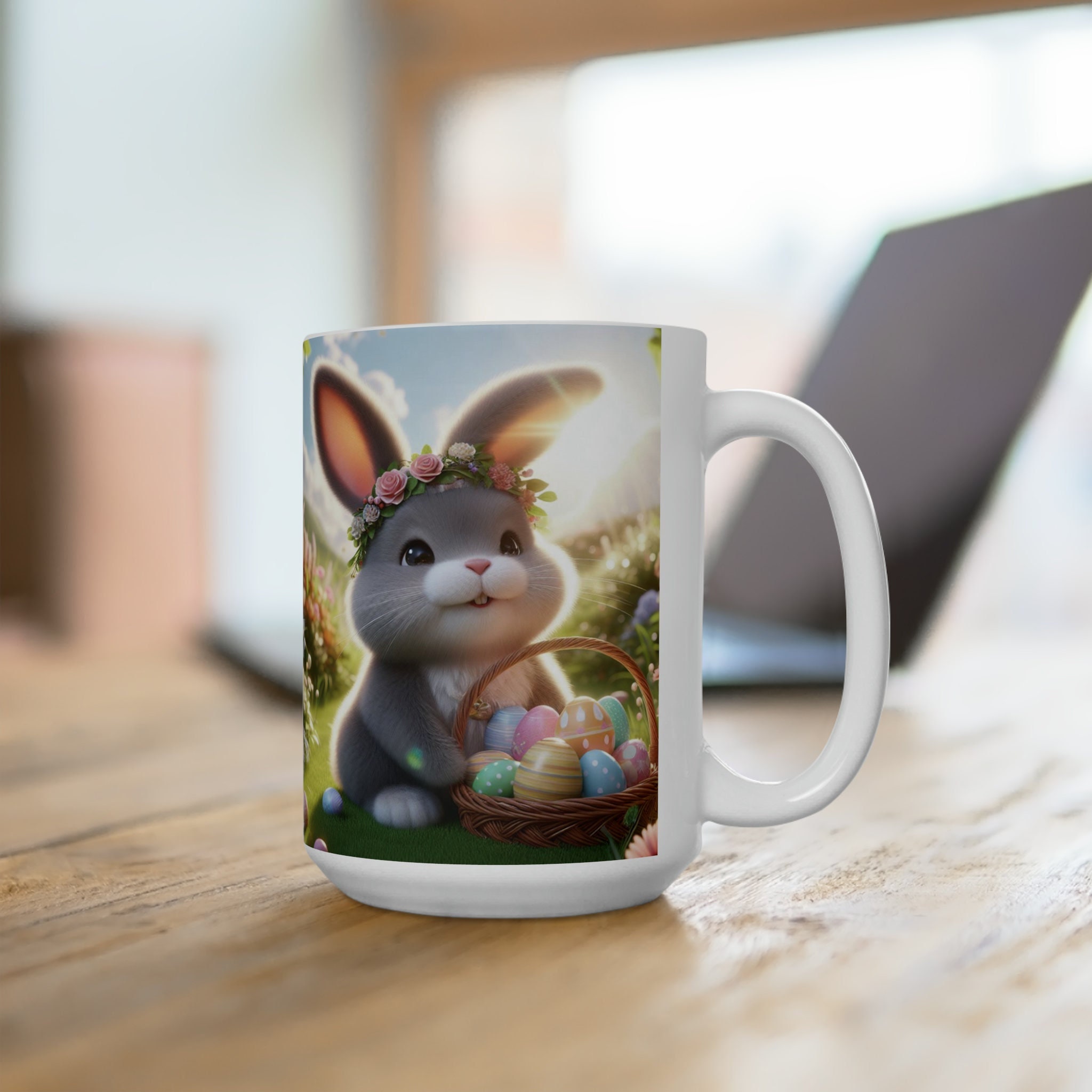 Discover Ceramic Mug for Your Morning Coffee, Happy Easter Gift