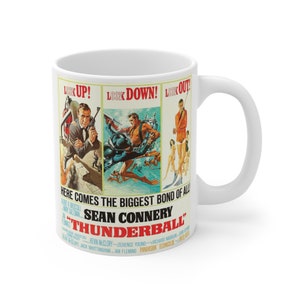 Thunderball (1965) Sean Connery 007 James Bond 11oz Mug