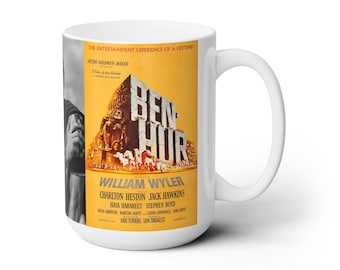 Ben-Hur 1959&#39;s Best Picture Epic Charlton Heston Classic 15oz Ceramic Mug