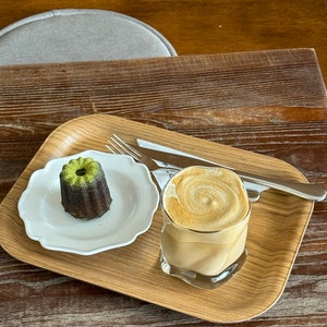 Unique handmade wavy glass cup for iced coffee, coffee, matcha, and cocktails, perfect as a stylish housewarming gift.