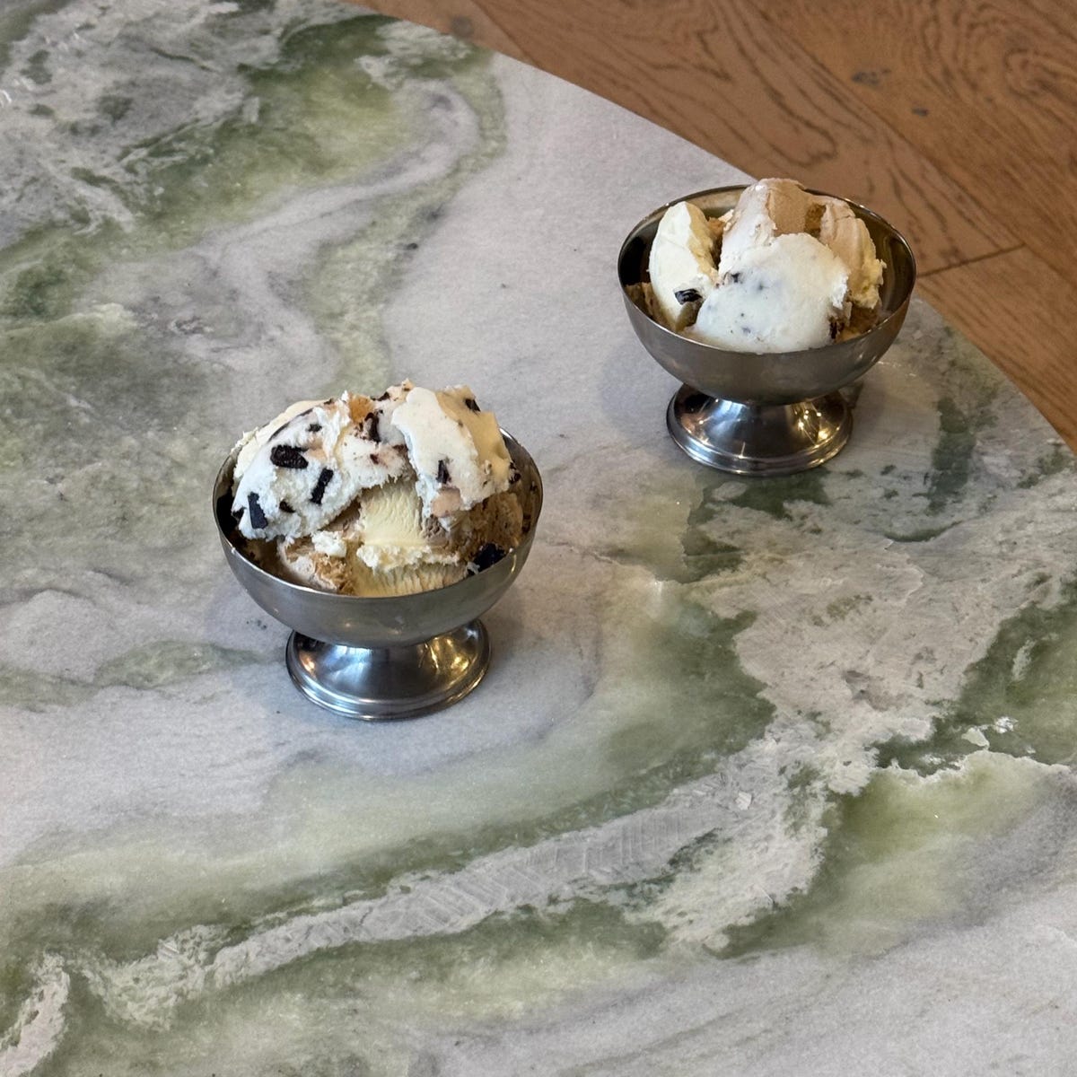 Stainless Steel ice cream dessert cup cafe modern design SET 2