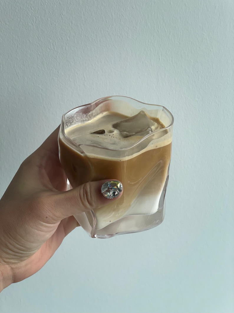 Nordic-style whiskey glasses set with a 10oz capacity, ideal for bourbon, cocktails, iced coffee, and more.