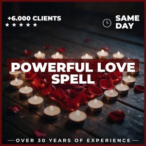 Omedelbar kärleksförtrollning | Få dem att bli kära i dig, kraftfull attraktionritual, själsfrändemagi, mycket stark, samma dag av Lilith