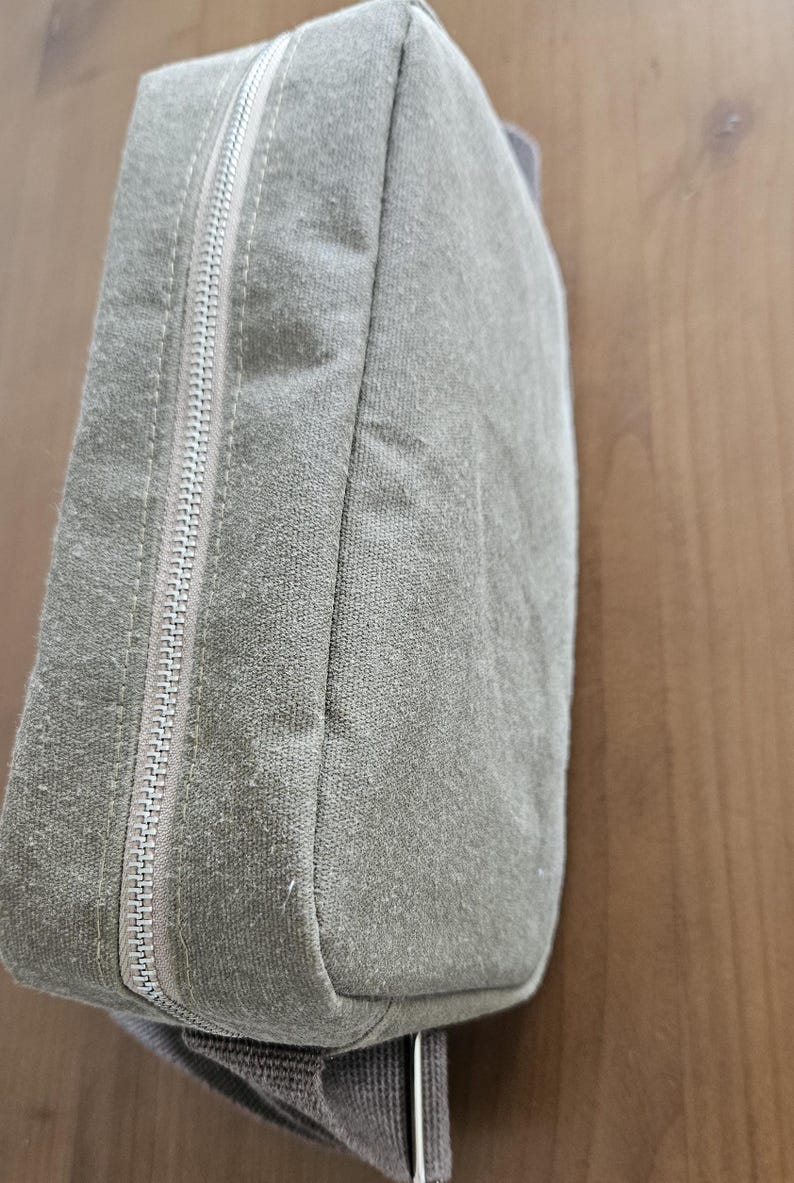 Waxed Canvas Crossbody Bag,Waterproof Messenger Bag image 6
