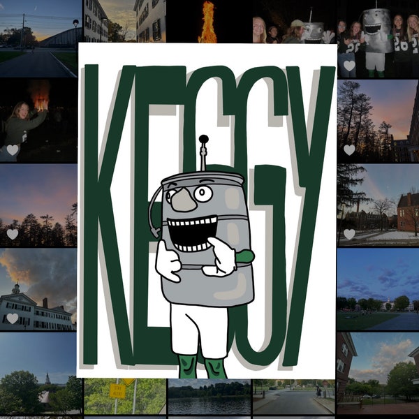 Dartmouth's Keggy the Keg Digital Print