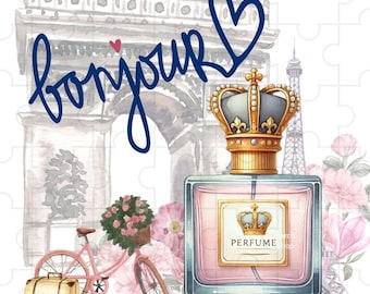 Clipart de frascos de perfume de acuarela: diseños pastel vintage (descarga digital PNG)