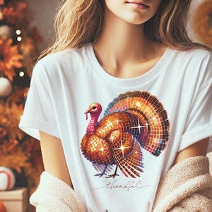 Thanksgiving Turkey png Disco Ball thanksgiving png Thankful Coquette png Turkey Day Thankful png Thanksgiving clipart sublimate design Fall